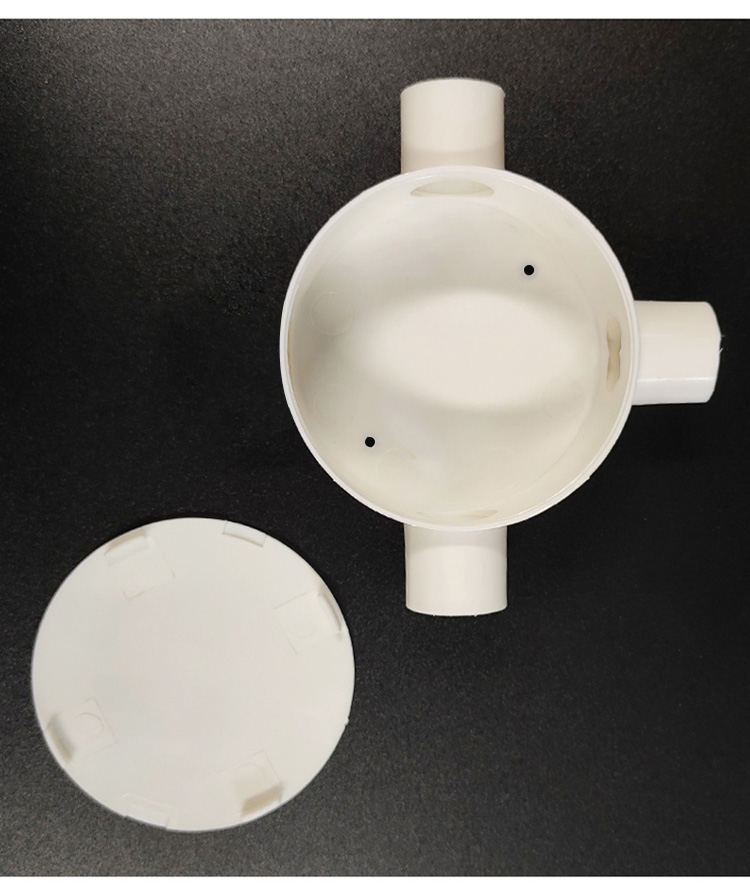 訊浦 PVC穿線管司令盒 三叉/四叉分線盒接線盒四通過路司令箱_http://m.oann34.cn_所有產(chǎn)品_第3張