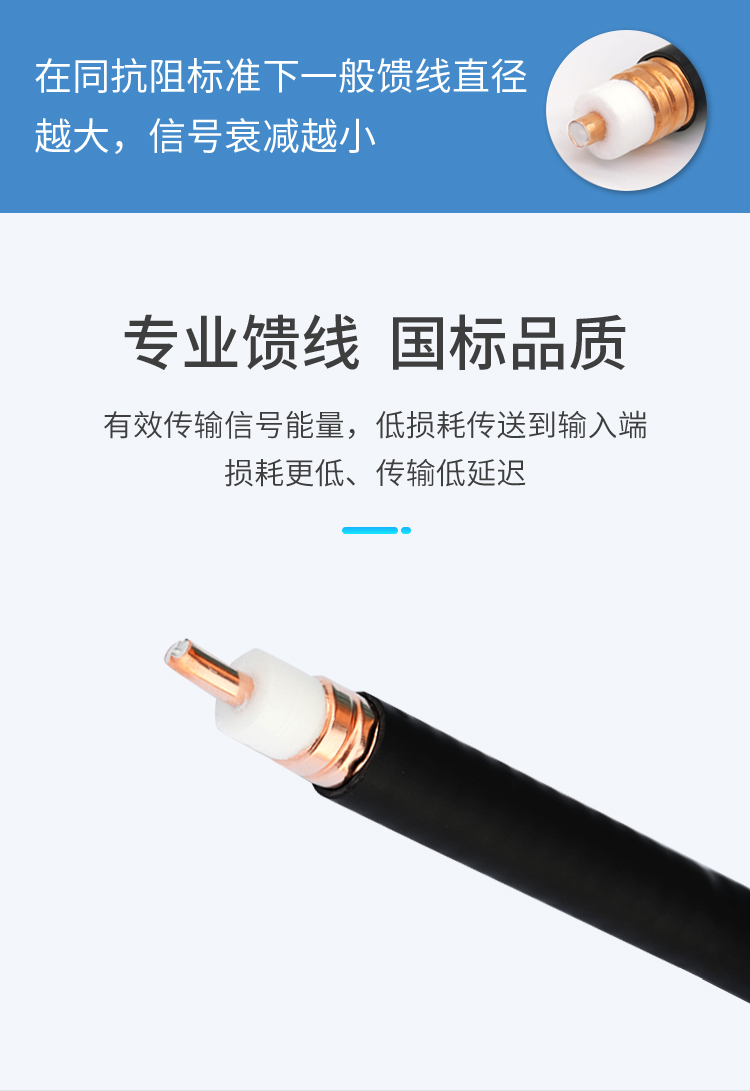 訊浦 饋線 7/8射頻饋線XRCAY50-22 50歐姆 線芯直徑9.1mm_http://m.oann34.cn_饋線_第2張