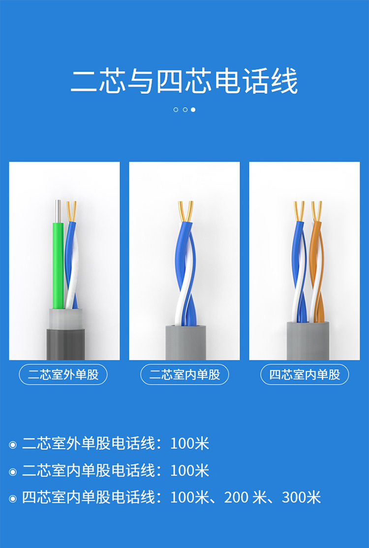 訊浦 四芯單股純銅電話線 300米/箱_http://m.oann34.cn_所有產(chǎn)品_第2張